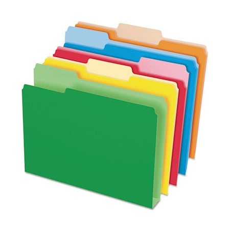 Tops Business Forms Pendaflex, DOUBLE STUFF FILE FOLDERS, 1/3-CUT TABS, LETTER SIZE, ASSORTED, 50PK 54460